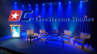 Washington DC & Maryland live streaming studio for webcasting conventions and business meetings worldwide.  We set the stage with everything you need to get back to business - delivering your message virtually.