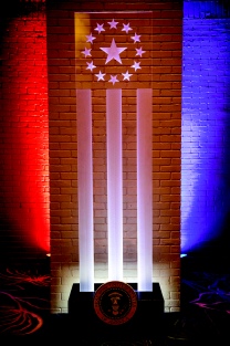 Uniquely DC specializes in Patriotic themed events, decor and entertainment in the Washington DC Metro Area.  Our in house fabrication shop provides stunning 3D backdrops, sets, props, portraits and lighting to make your DC Patriotic Themed Event memorable.