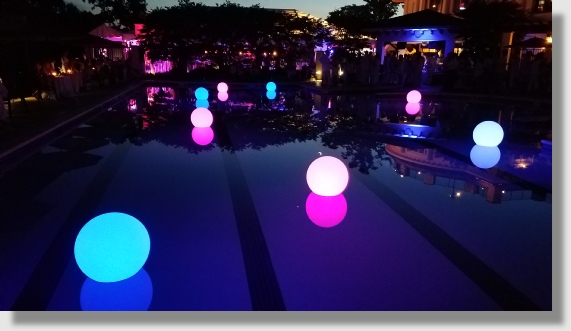 LED lighted orbs / spheres for special event lighting in Washington DC