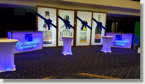 Large format printing, design and installation for corporate events in Washington DC