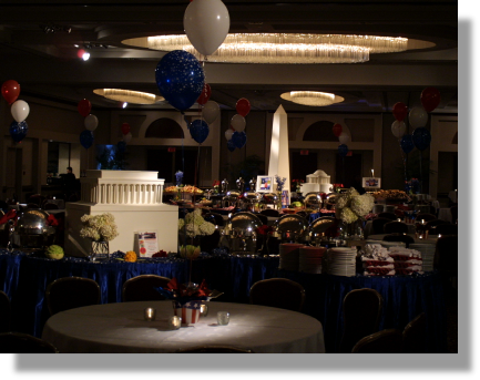 Patriotic Themed Buffet and Catering Props