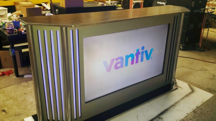 Uniquely DC LED Sponsor Bar - LED TV Super Bar - Exhibit Counter and Event Branded Bar Rentals in Washington DC